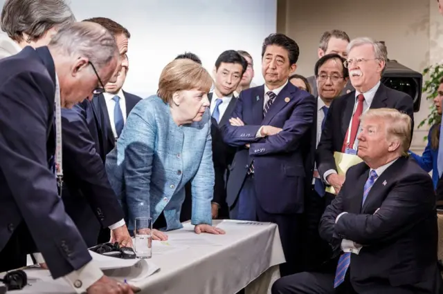 Trump ve G7 liderleri.