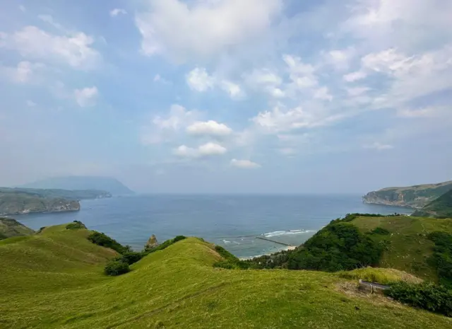 Vista para o mar em ilha