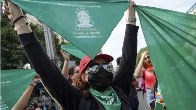 Manifestantes pró-aborto em El Salvador