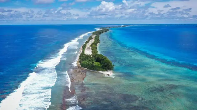 Imagem de praia em Tuvalu