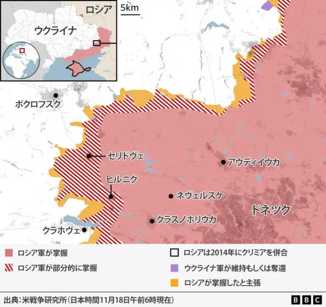 ウクライナの地図