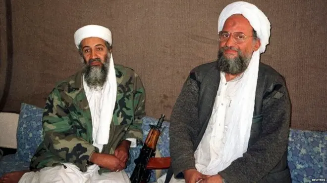 Bin Laden and Zawahiri together declared war on the US and organised the 11 September 2001 attacks