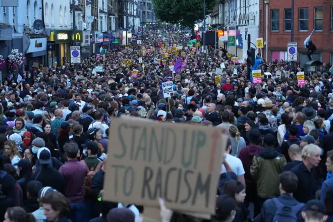 Protestos antirracismo em Londres