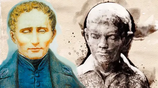 Louis Braille perdió la vista cuando tenía 5 años y a los 15 años ya había ideado un sistema táctil para leer y escribir.