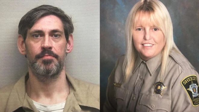 Inmate Casey White (L) and corrections officer Vicki White are believed to have had a 'special relationship'