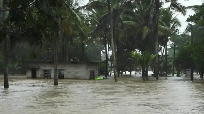 Inondiations dans l'Etat du Kerala au sud de l'Inde