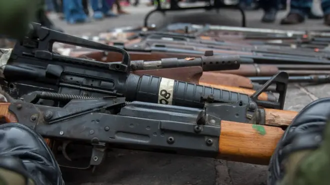 Mexico says illegally trafficked guns are linked to thousands of deaths in the country