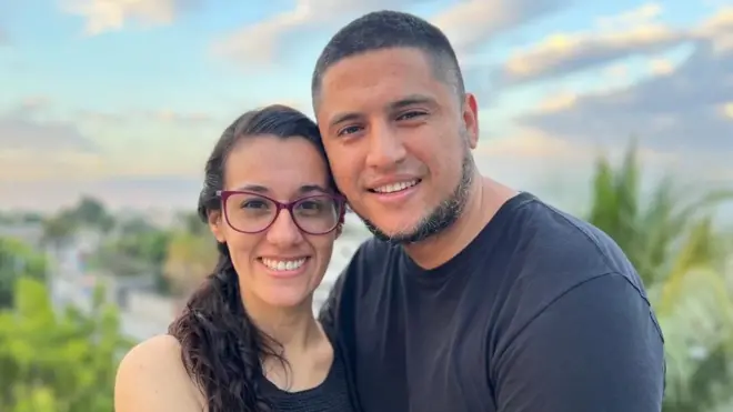 Esteban Zambrano e Carolina da Silva