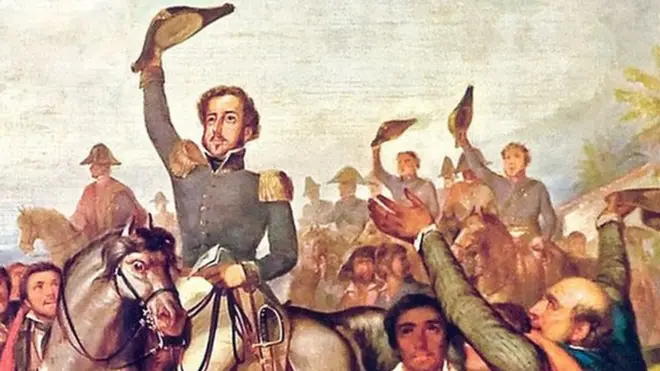 Quadro de François-René Moreaux que retrata a proclamação da independência brasileira