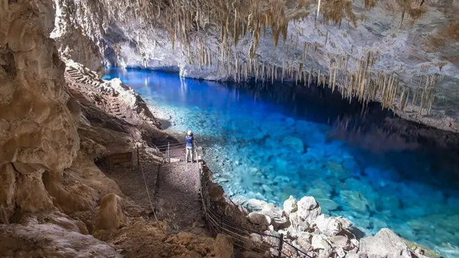 Gruta do Lago Azul, em Bonito (MS)