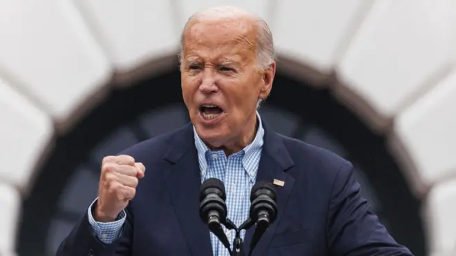 Joe Biden em fala no dia da Independência dos Estados Unidos, 4 de julho