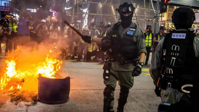 Os protestos são intensos em Hong Kong há semanas