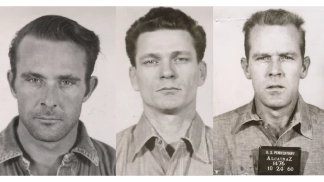 Clarence Anglin, Frank Morris y John Anglin escaparon de Alcatraz en 1962.