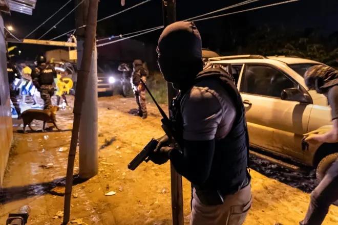 Ação policial em Esmeraldas, Equador