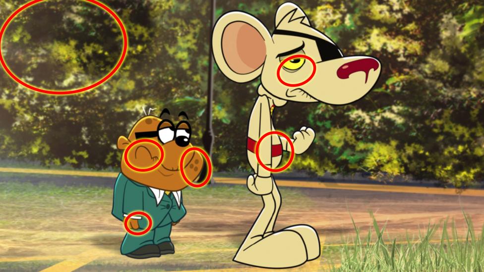 Danger Mouse and Penfold.