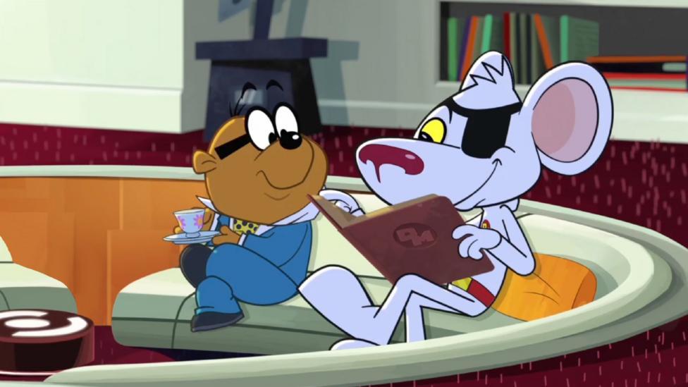 A spot the differene puzzle featuring Danger Mouse and penfold.