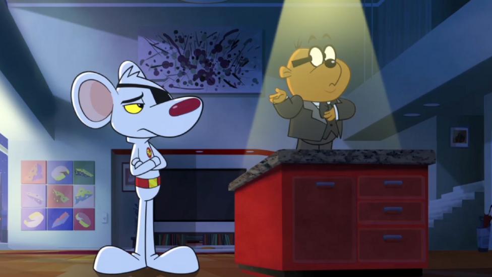 A spot the differene puzzle featuring Danger Mouse and Penfold.