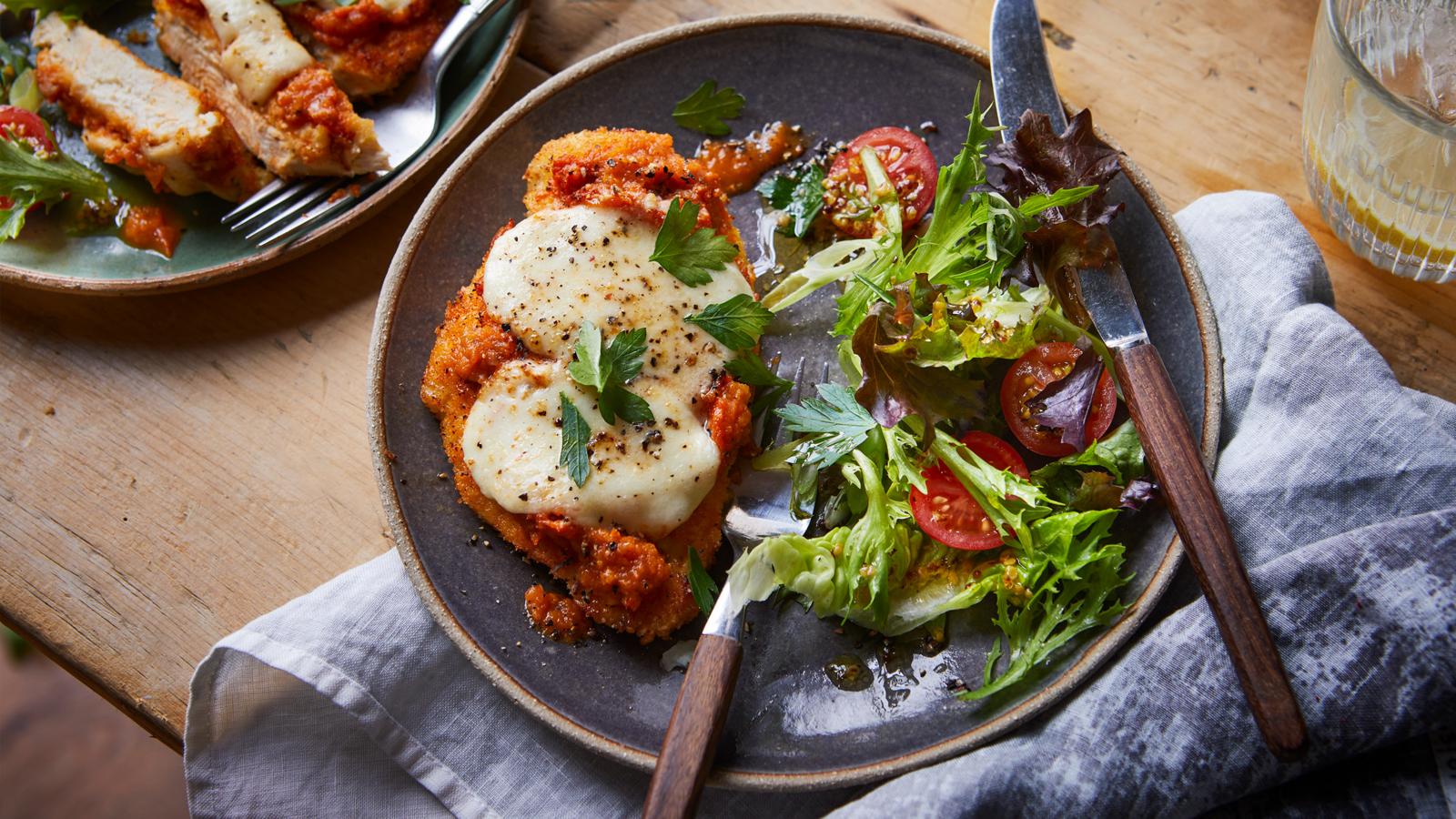 Air fryer chicken parmigiana