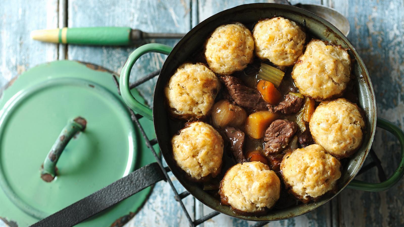 Beef stew and dumplings