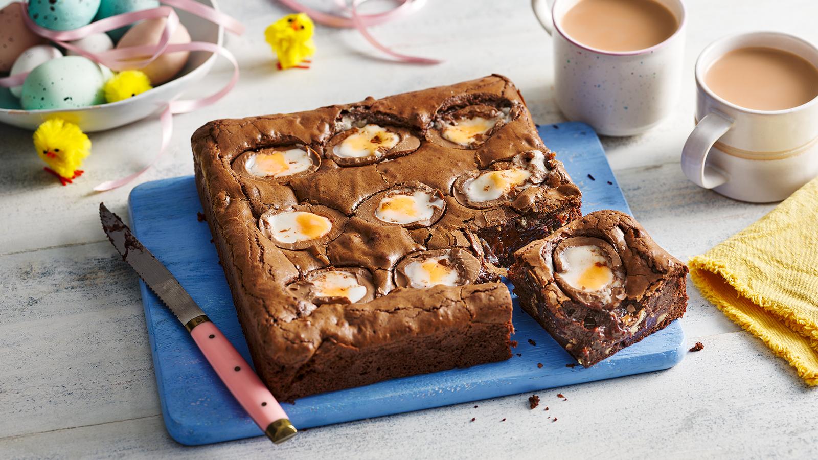 Easter egg brownies