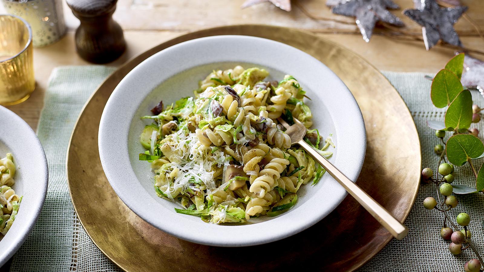 Creamy Christmas pasta 