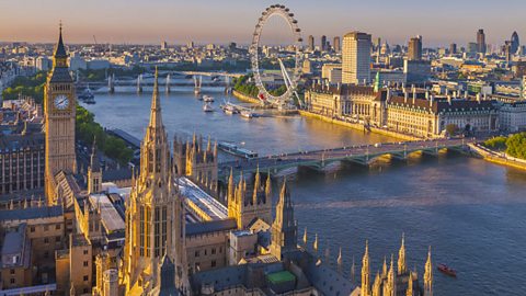 The river Thames in London