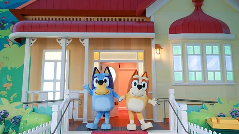 Bingo and Bluey at Bluey's World (Credit: Bluey's World)