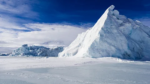 An iceberg trapped in sea ice at Erebus Bay, McMurdo Sound (Credit: Getty Images)