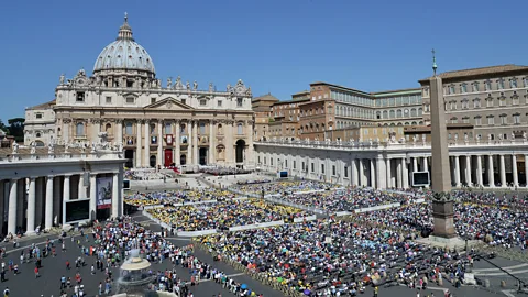 Alberto Pizzoli/AFP/Getty St Peter's Basilica during holy mass (Credit: Alberto Pizzoli/AFP/Getty)