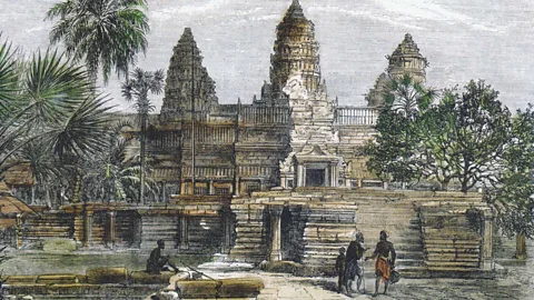 Wikipedia This drawing of the temple’s façade was made by Henri Mouhout, a French explorer who visited the site in the mid 19th Century and could not believe his eyes (Credit: Wikipedia)