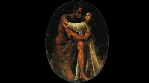 Alamy Cristóbal de Villalpando embraced cochineal red, as in his 1695 painting Saint Rose Tempted by the Devil (Credit: Alamy)