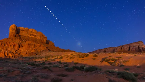 Alamy The monthly and annual cycles of the Moon as it passes across the night's sky has shown remarkable similarity to patterns of mood swings in some patients (Credit: Alamy)