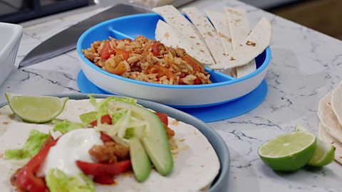 Baby-friendly Fajitas / Family Chicken Fajitas (from around 12 months)