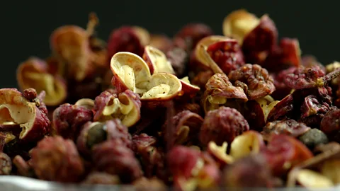 South China Morning Post/Getty Images Fresh, authentic Sichuan peppercorn is hard to find overseas because it is often machine-sorted, which leaves a lot of seeds (Credit: South China Morning Post/Getty Images)