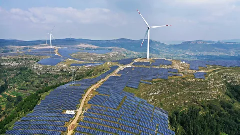 Getty Images Large-scale renewable generation also requires large-scale power storage if energy is to be supplied steadily (Credit: Getty Images)