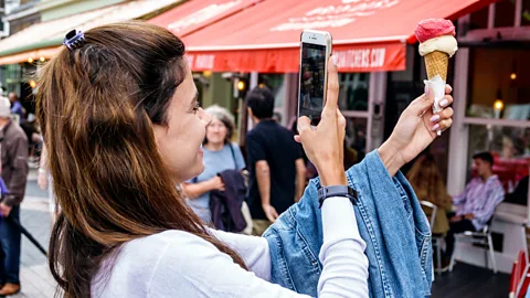 Jeffrey Greenberg/Getty Images There are concerns that social media posts of sugary and fatty food might push people into making unhealthy choices about what they eat (Credit: Jeffrey Greenberg/Getty Images)