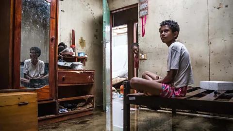 Getty Images Fiji has repeatedly had to deal with intense storm surges, which are set to get more serious and frequent with climate change (Credit: Getty Images)