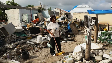 Getty Images Every single building on Barbuda was damaged by Hurricane Irma, many of them left entirely uninhabitable  (Credit: Getty Images)