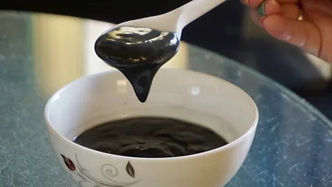 Patrick Sgro Xí mà, or black sesame soup, is a beloved morning snack in Hoi An (Credit: Patrick Sgro)