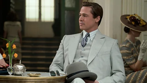 Alamy Pitt leaned into the movie-star type in Robert Zemeckis's old-fashioned World War Two romance, Allied (2016) (Credit: Alamy)