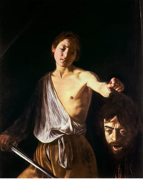 Alamy Caravaggio's emotive masterpiece in oil, David with the Head of Goliath (1610) (Credit: Alamy)