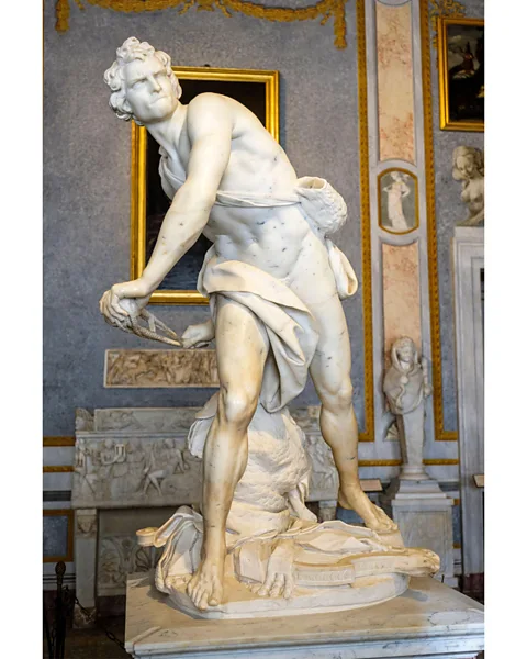 Alamy The marble sculpture of David by Bernini (1623-24) reflects the physicality and unbridled emotion of the Baroque period (Credit: Alamy)