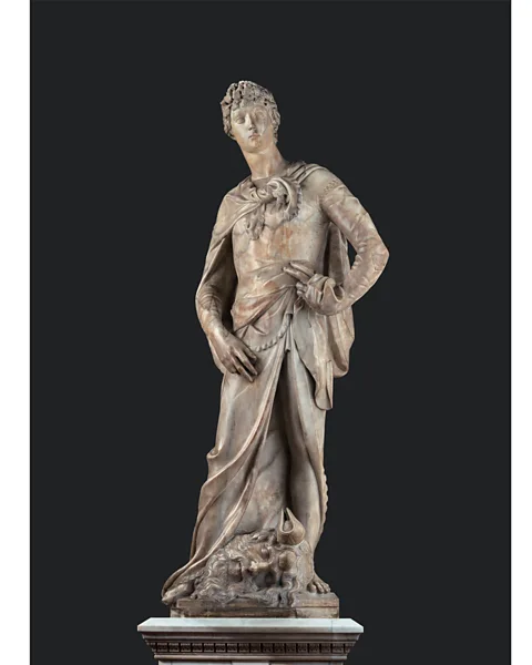 V&A Museum, London Donatello's early marble David sculpture, 1408, is featured in the V&A's exhibition, Donatello: Scultping the Renaissance (Credit: V&A Museum, London)