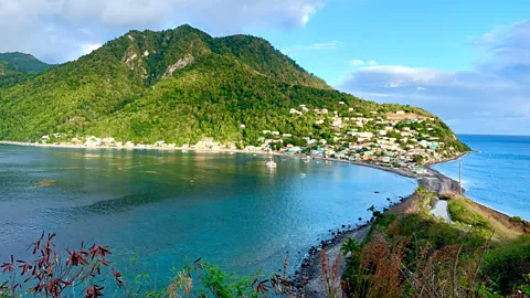 Jose Alison Kentish Scotts Head, Dominica. Due to its mountainous terrain, 90% of Dominica’s population lives on the coast (Credit: Jose Alison Kentish)