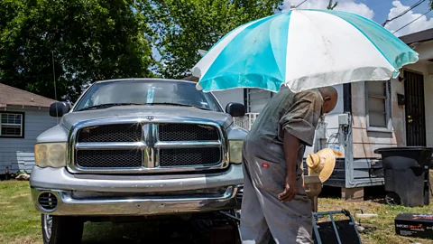 Getty Images Many people have found it too hot to work without air conditioning (Credit: Getty Images)