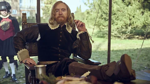 Sky UK Scottish actor Tony Curran plays King James I, a monarch who was beset by paranoia (Credit: Sky UK)