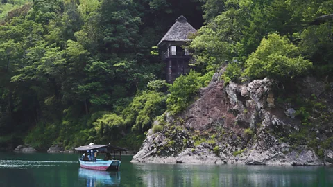 Ozu City Tourism In the summer, take a boat ride on the Hiji River to get a new perspective on the medieval town (Credit: Ozu City Tourism)