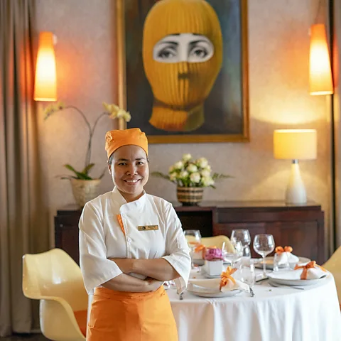 Kimsan Pol Chef Kimsan Pol has been key in changing the way Khmer food is regarded (Credit: Kimsan Pol)