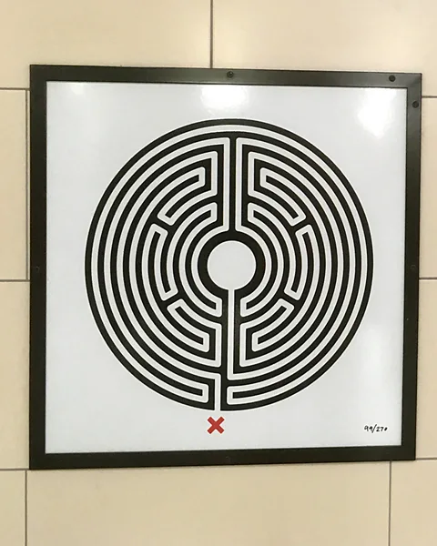 Norman Miller Travellers to London should look out for "finger labyrinths" on Tube station walls (Credit: Norman Miller)