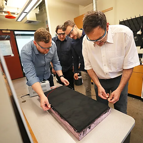 Getty Images The researchers at MIT are working on scaling up their carbon cement supercapactor so it can be used in a number of different applications (Credit: Getty Images)